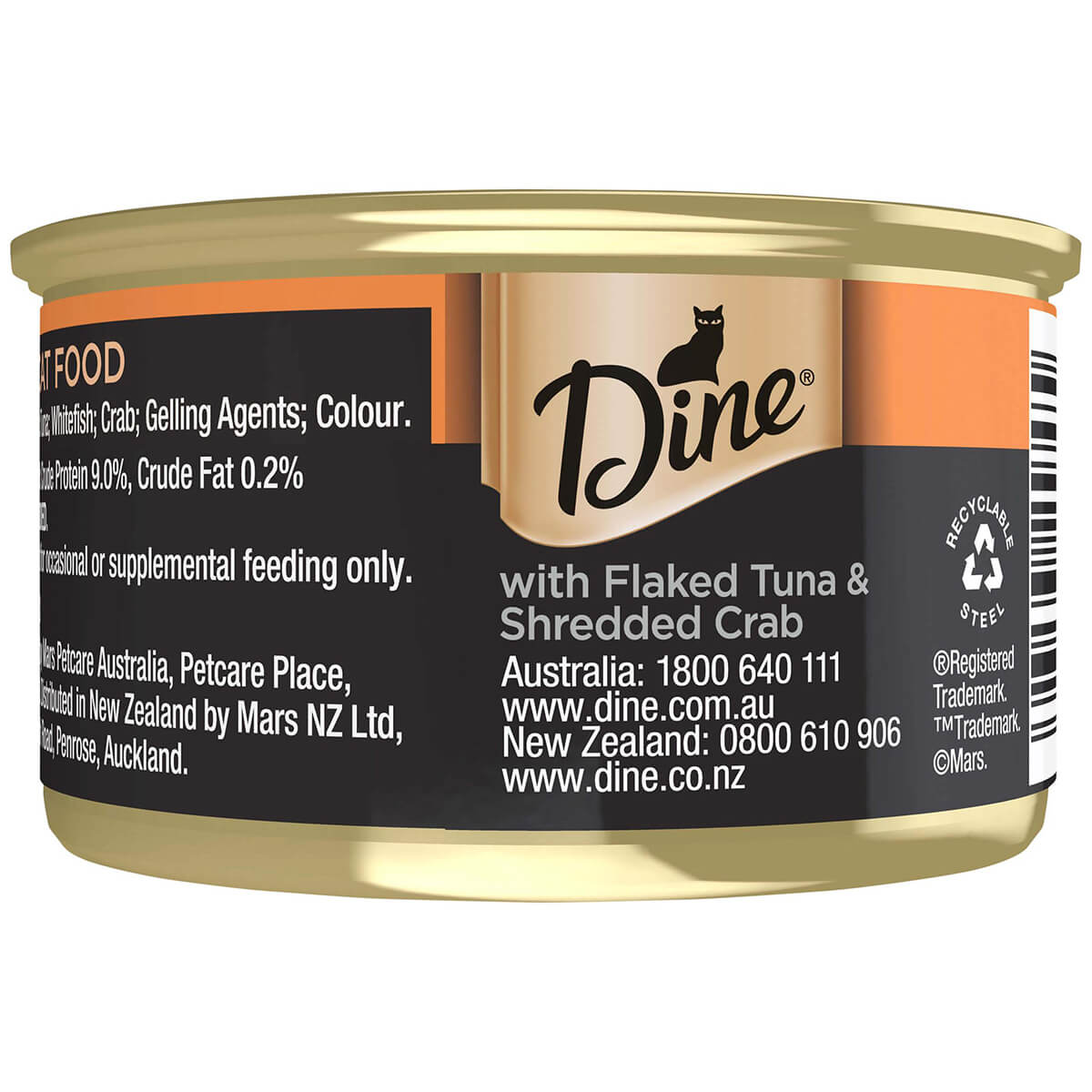 Dine Desire Flaked Tuna With Shredded Crab Wet Cat Food 85G