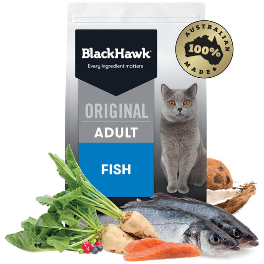 Black Hawk Original Adult Fish Dry Cat Food 1.5Kg