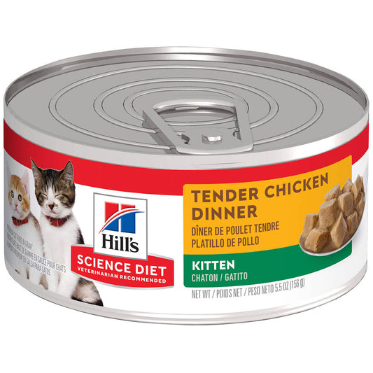 Hill'S Science Diet Tender Dinners Kitten Chicken Wet Cat Food 156G