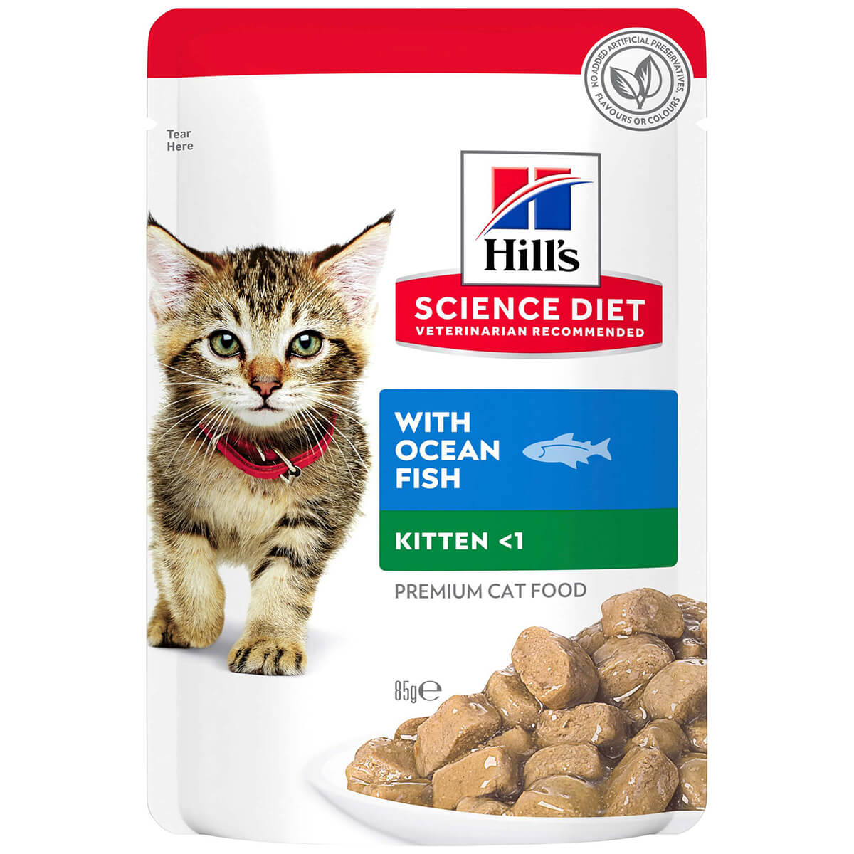 Hill'S Science Diet Kitten Ocean Fish Pouches Wet Cat Food 85G