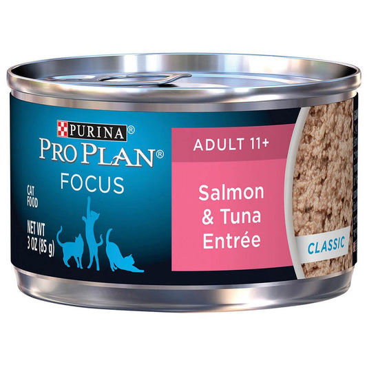 Pro Plan Focus 11+ Senior Salmon & Tuna Entree Wet Cat Food 85G