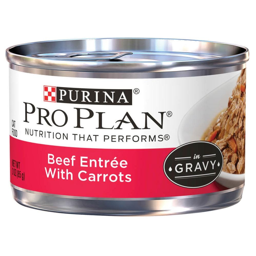 Pro Plan Adult Beef & Carrots Entree Wet Cat Food 85G – Best Friends Pets