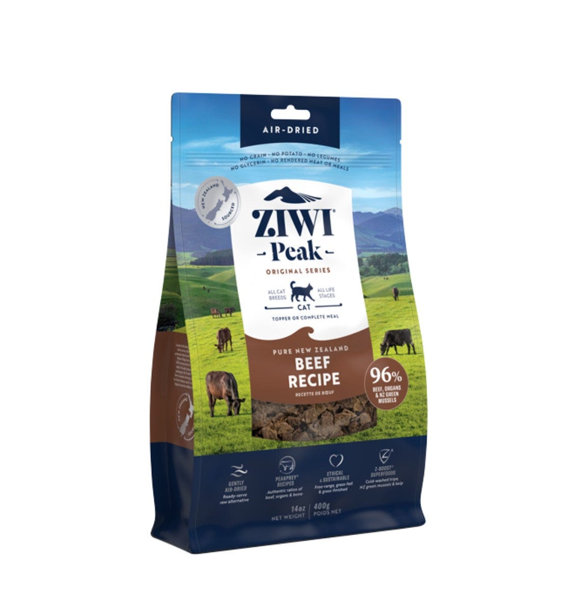 ZiwiPeak Air Dried Cat Food Beef 1Kg