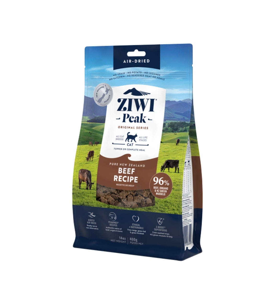 ZiwiPeak Air Dried Cat Food Beef 1Kg