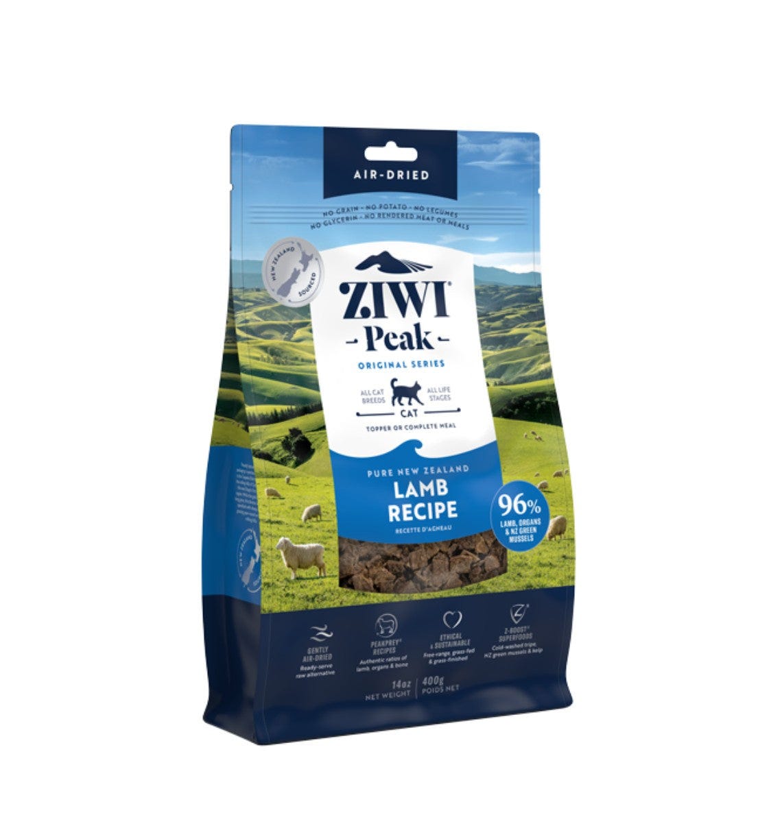 ZiwiPeak Air Dried Cat Food Lamb 1Kg