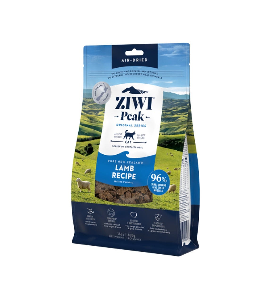 ZiwiPeak Air Dried Cat Food Lamb 1Kg