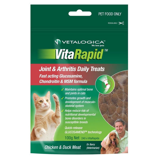 Vetalogica Chicken Joint & Arthritis Cat Treats 100G