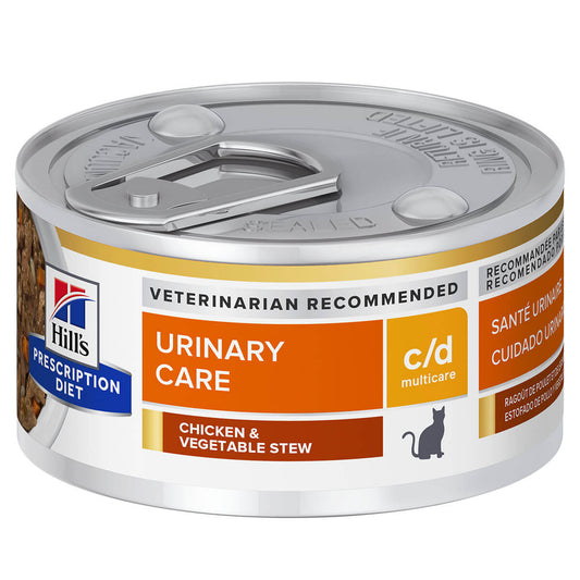 Hill'S Prescription Diet C/D Multicare Urinary Care Chicken & Vegetable Stew Wet Cat Food 82G