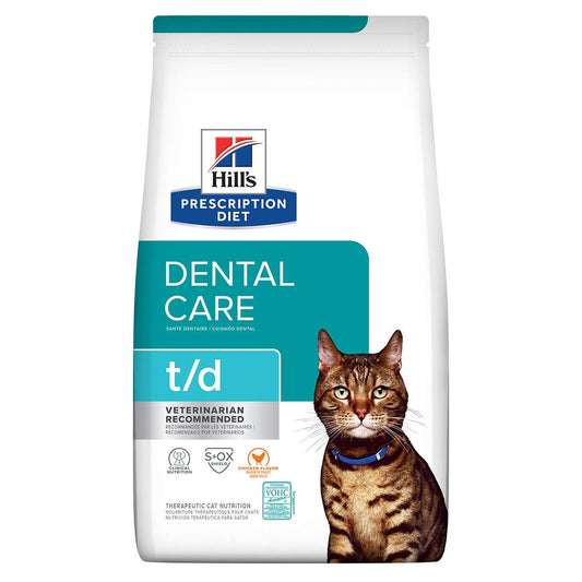 Hill'S Prescription Diet T/D Dental Chicken Dry Cat Food 1.5Kg