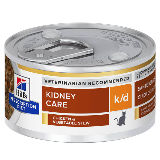 Hill'S Prescription Diet K/D Kidney Care Chicken & Vegetable Stew Wet Cat Food 82G