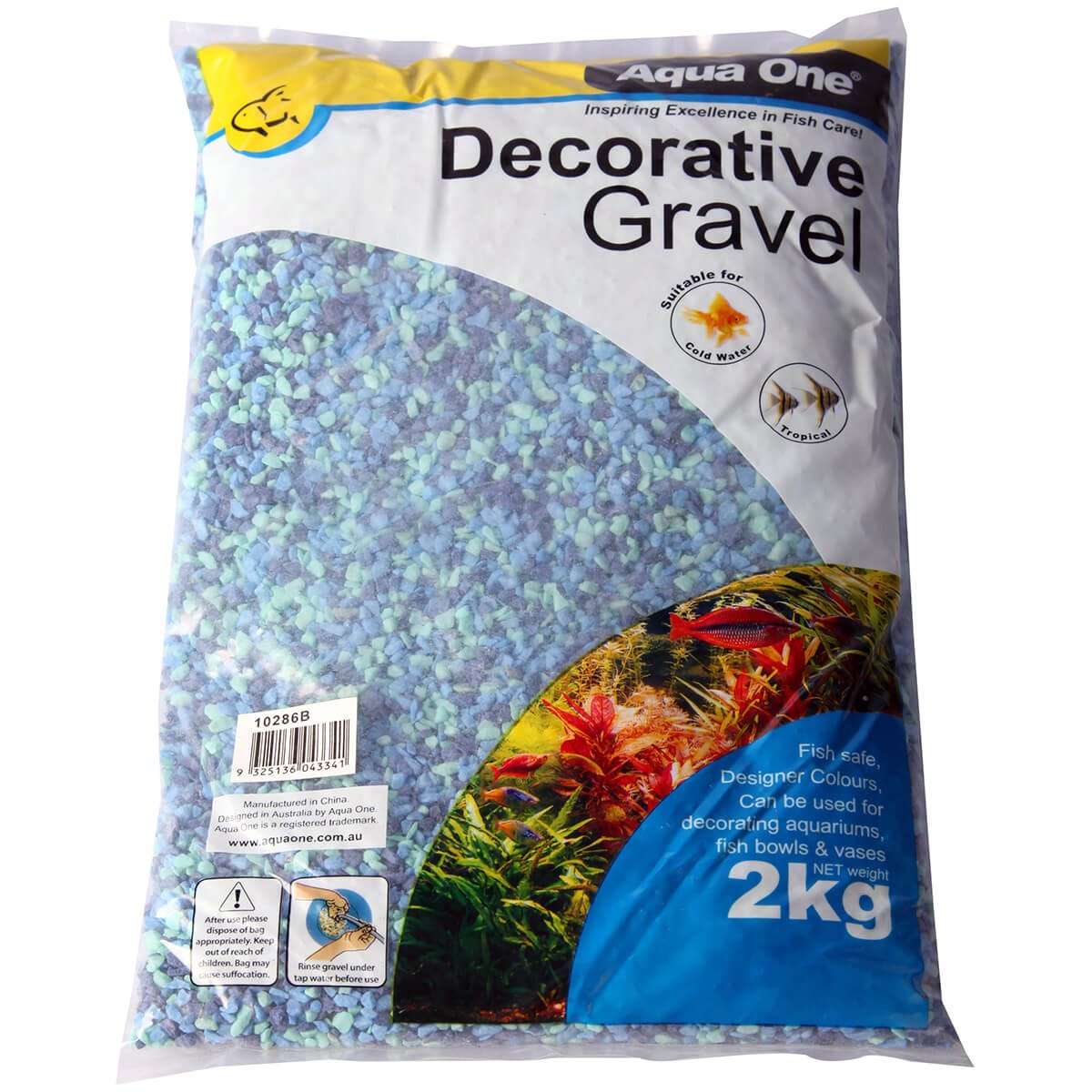 Gravel Mixed Aqua+Blue 2Kg