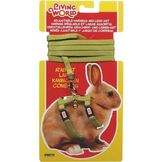 Living World Rabbit Harness And Lead Set - Red