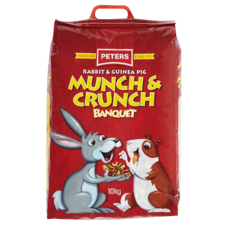 Peters Munch & Crunch Rabbit And Guinea Pig Food Mix 10Kg