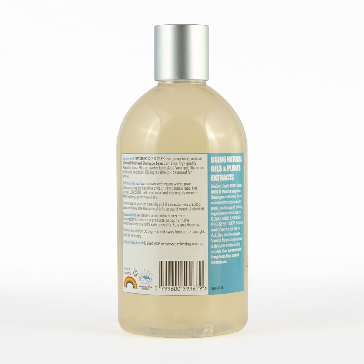 SMILEY DOG Shampoo Goats Milk & Vanilla 500ml