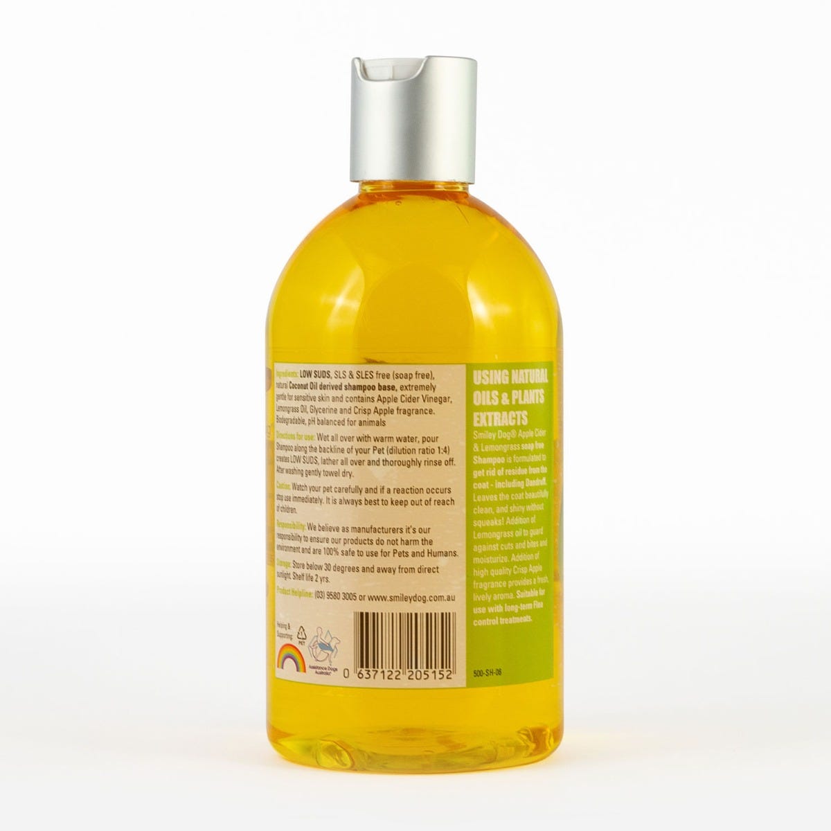 SMILEY DOG Shampoo Apple Cider & Lemongrass 500ml