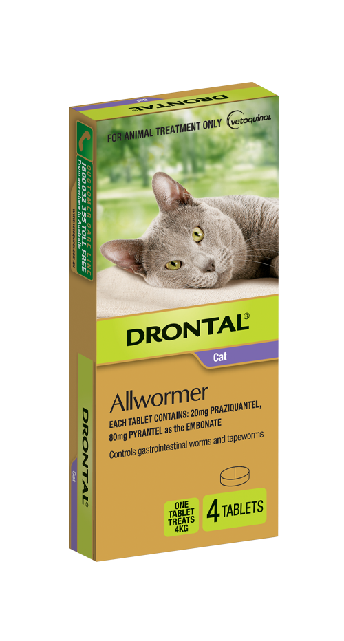 Drontal Ellipsoid Allwormer 4Kg Cat 2 Pack