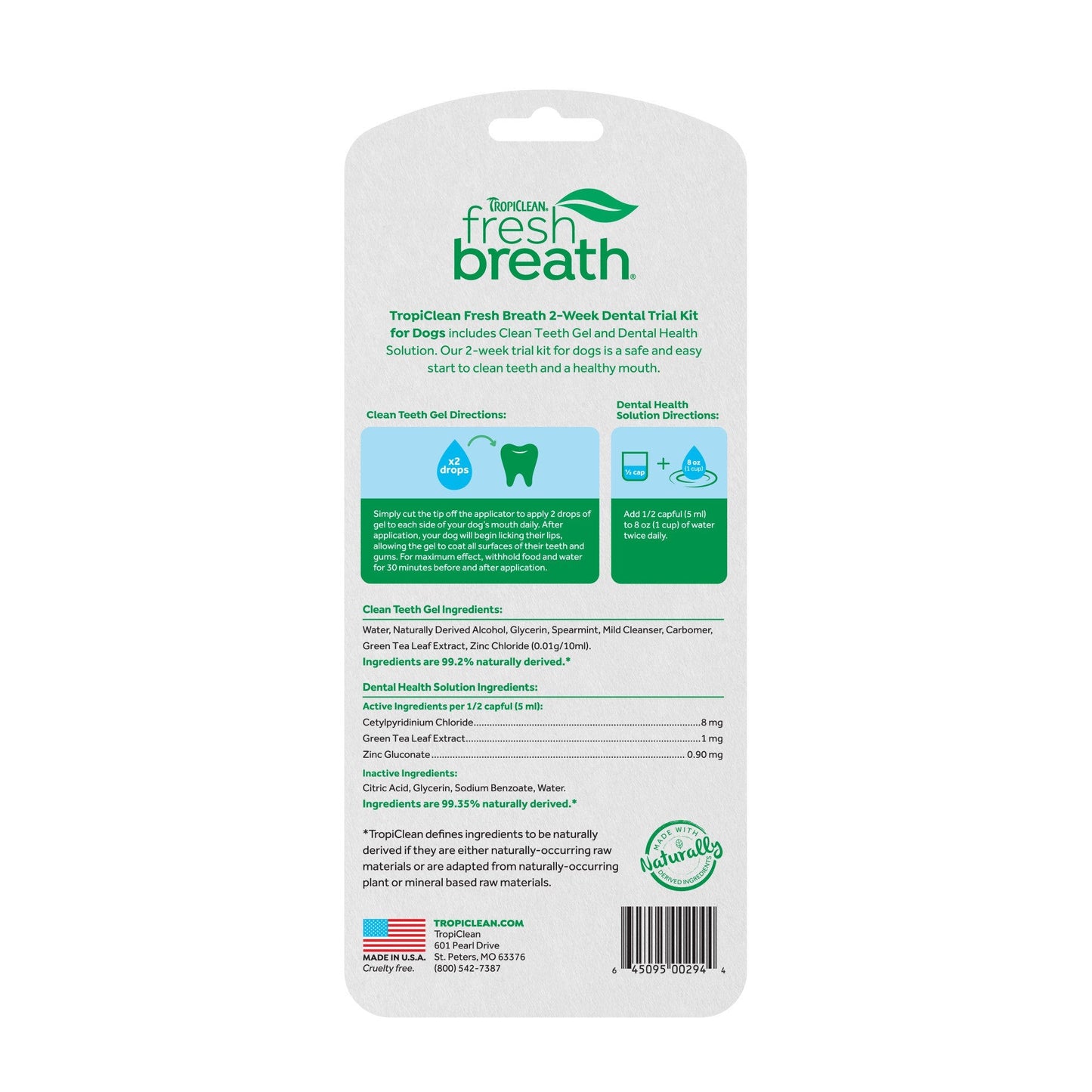 Tropiclean Fresh Breath Dental Trial Kit