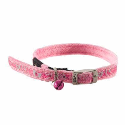 Rogz Sparklecat Pin Buckle Collar - Turq 8Mm