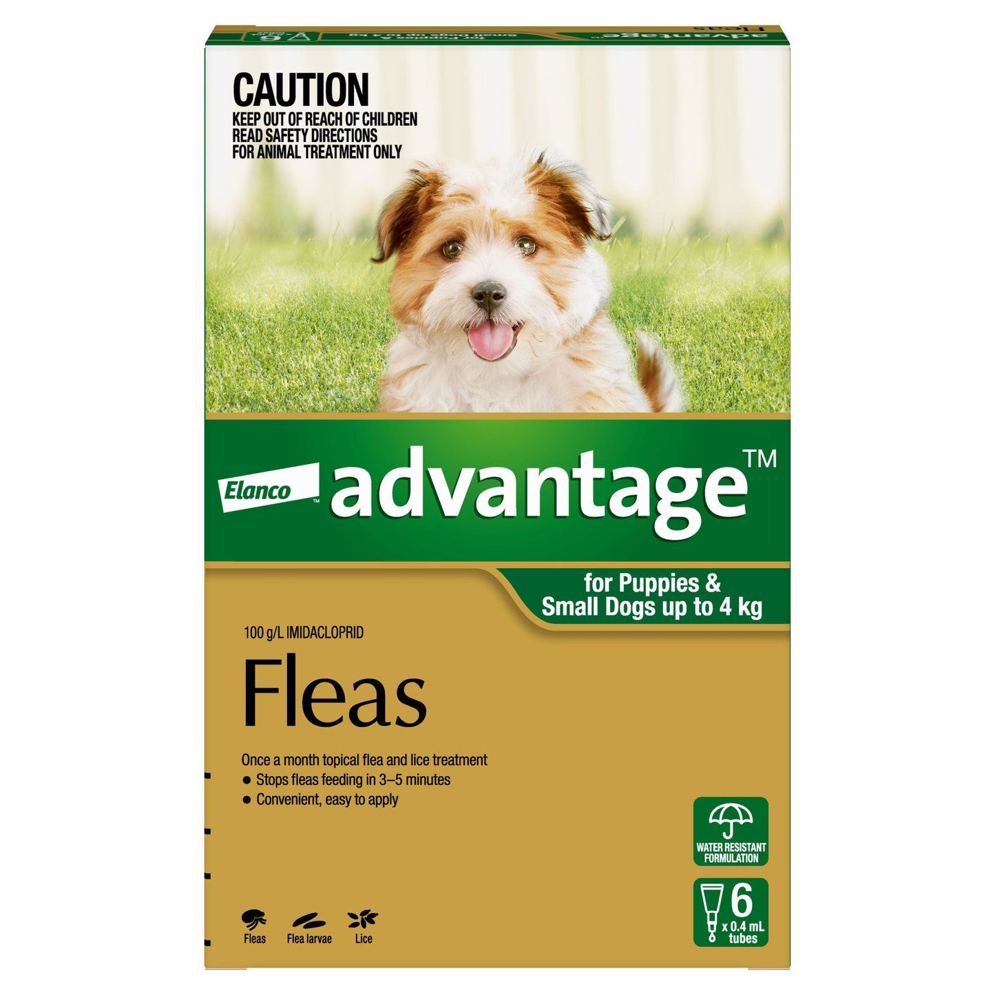 Advantage Flea Treatment <4Kg Dog 6 Pack