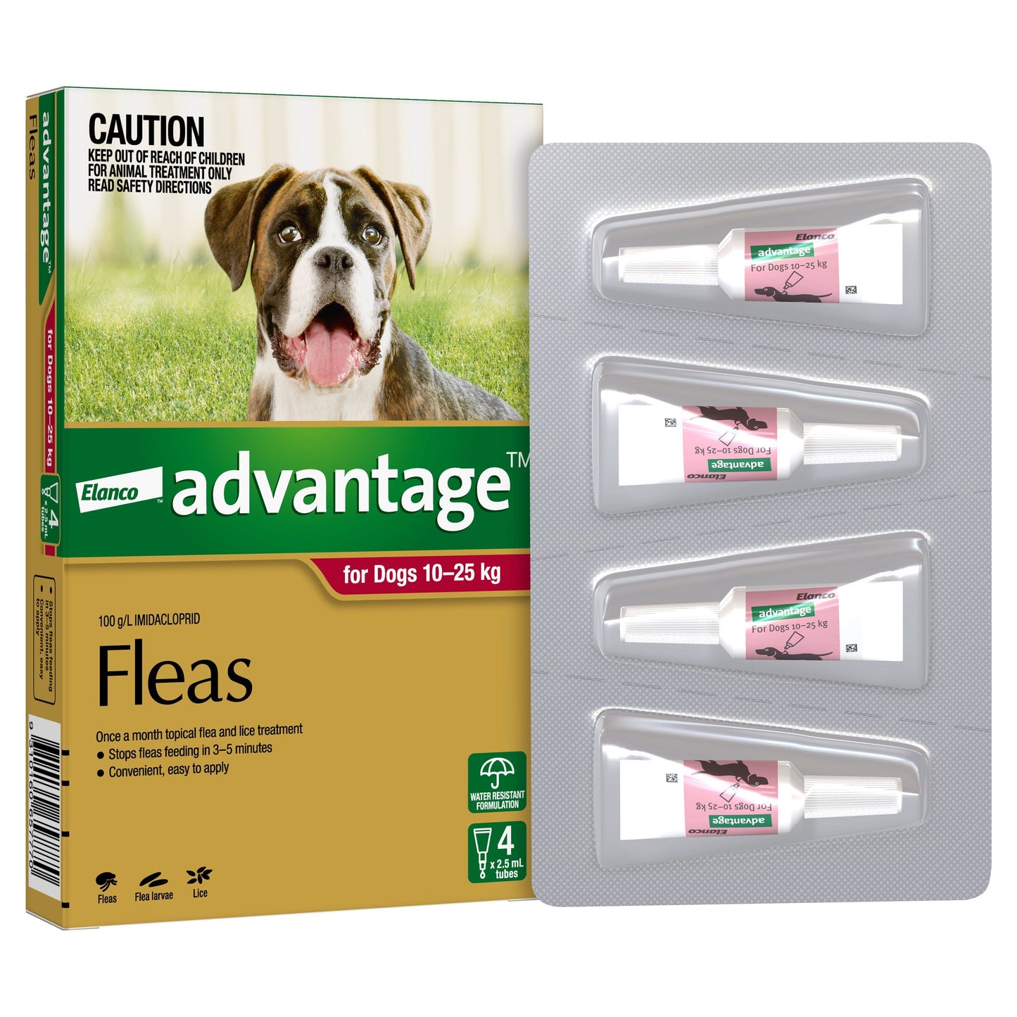 Advantage Flea Treatment 10-25Kg Dog 6 Pack