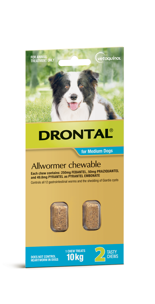 Drontal Chewable Intestinal Wormer 5 Pack