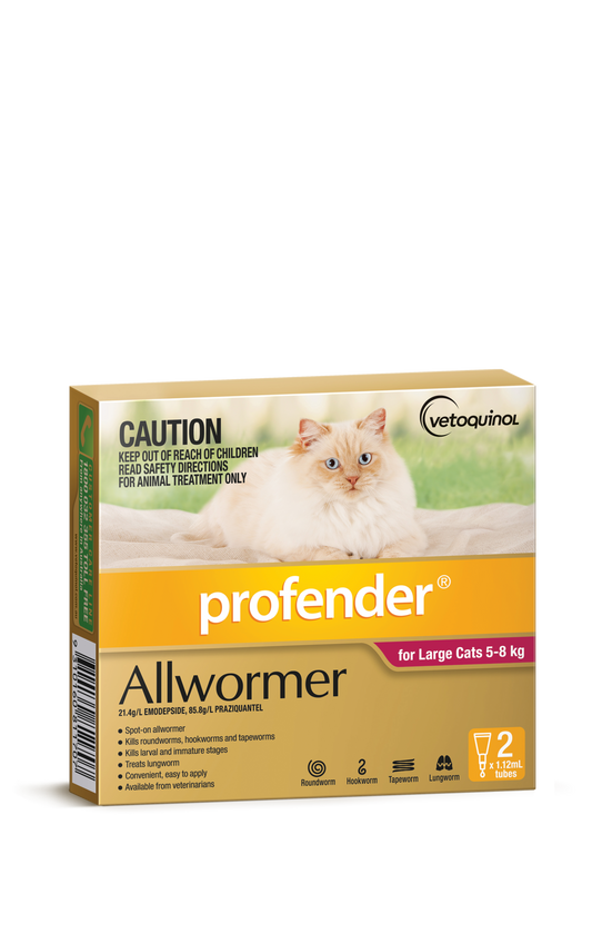 Profender Topical Allwormer 5-8Kg Cat