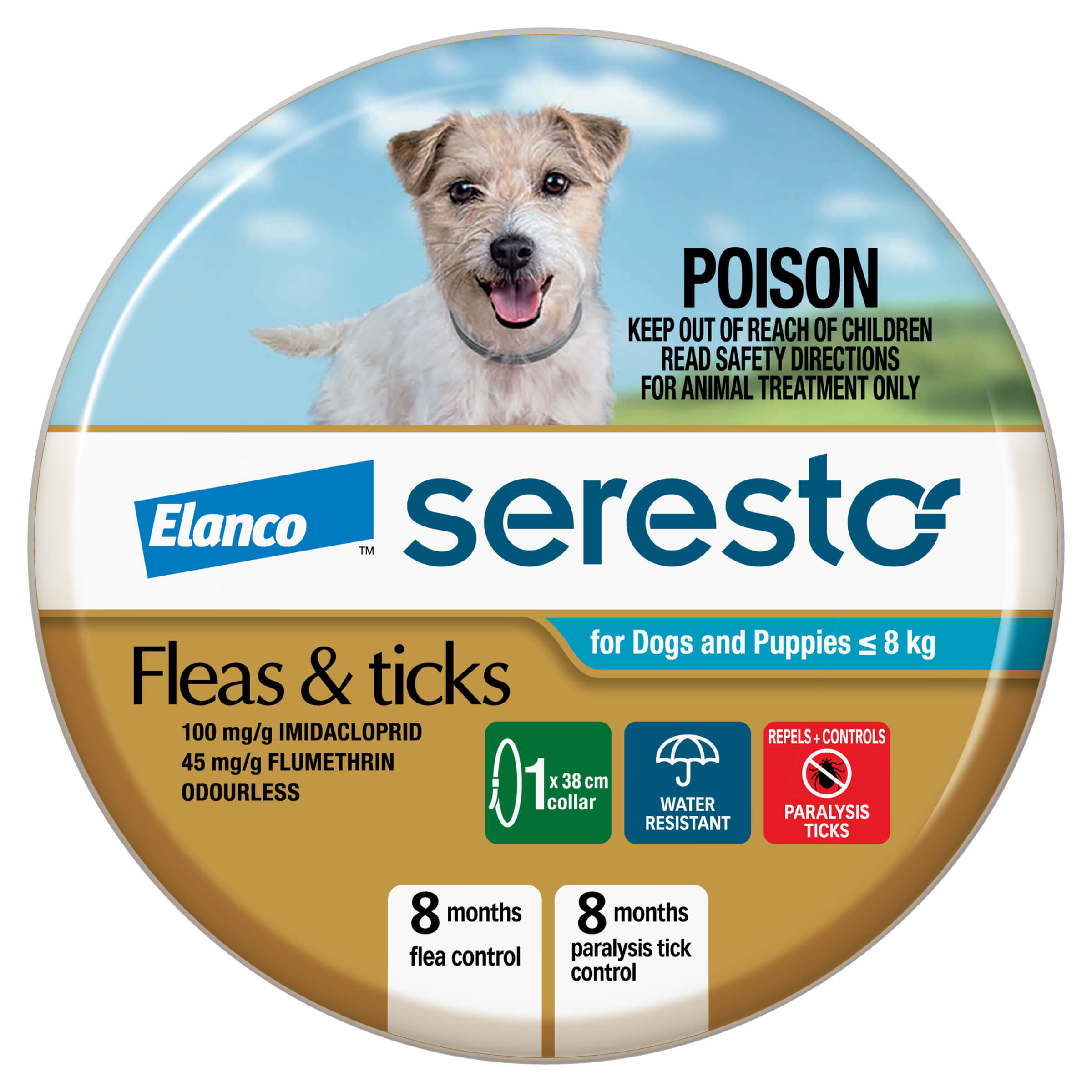 Seresto Tick Flea Collar Small Dog 8Kg Best Friends Pets