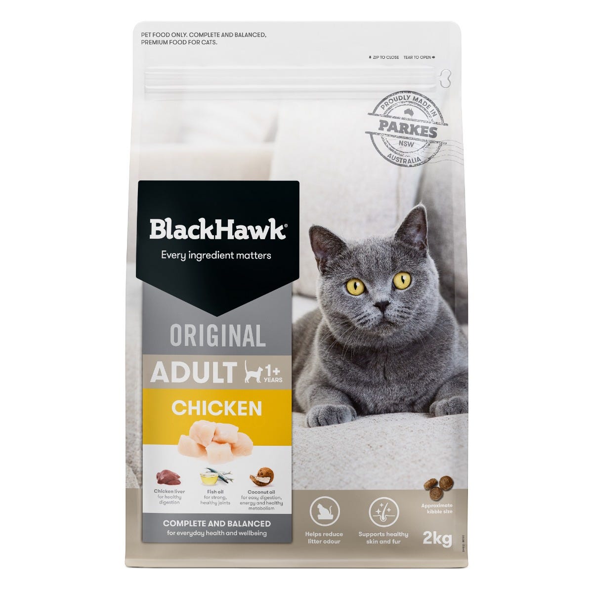 Black Hawk Original Cat Food Chicken 2kg