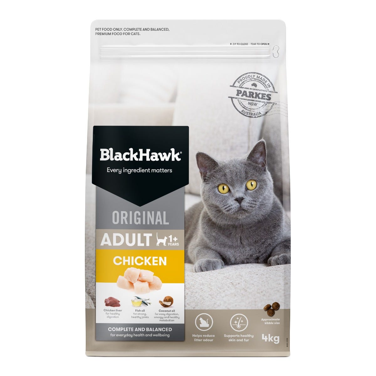 Black Hawk Original Cat Food Chicken 4kg