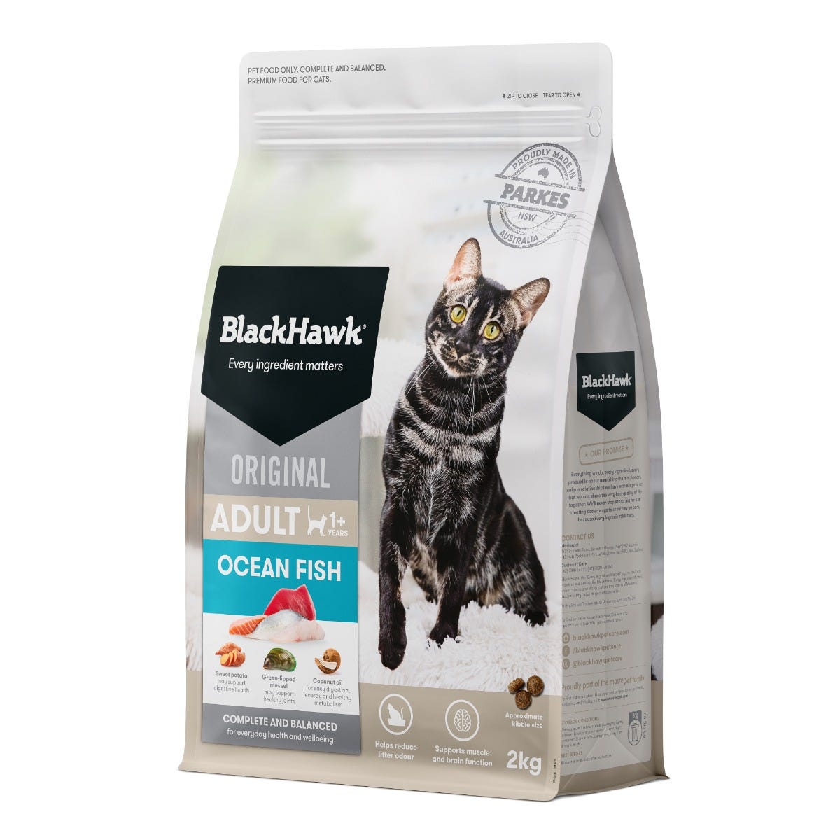 Black Hawk Original Cat Food Ocean Fish 2kg