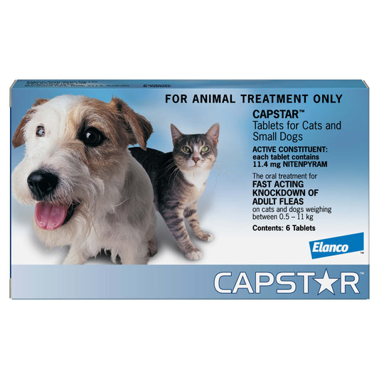 Capstar Flea Treatment <11Kg Dog 6 Pack