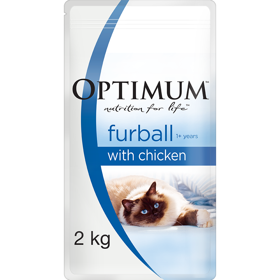 Optimum Furball Chicken Dry Cat Food 800G