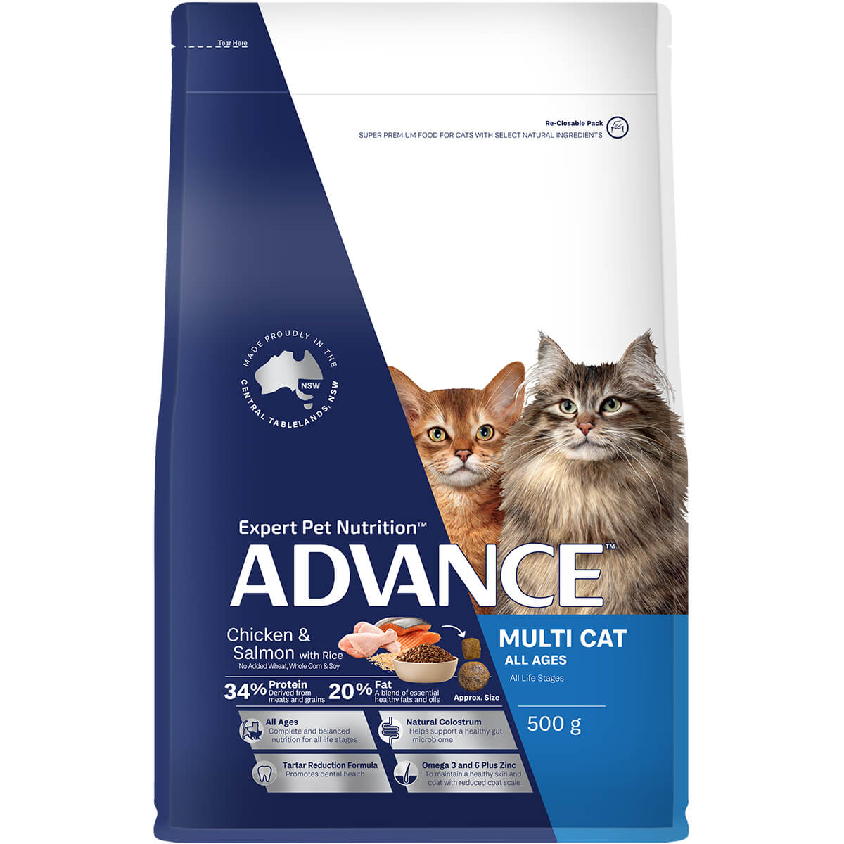 ADV Cat Chicken & Salmon 500g