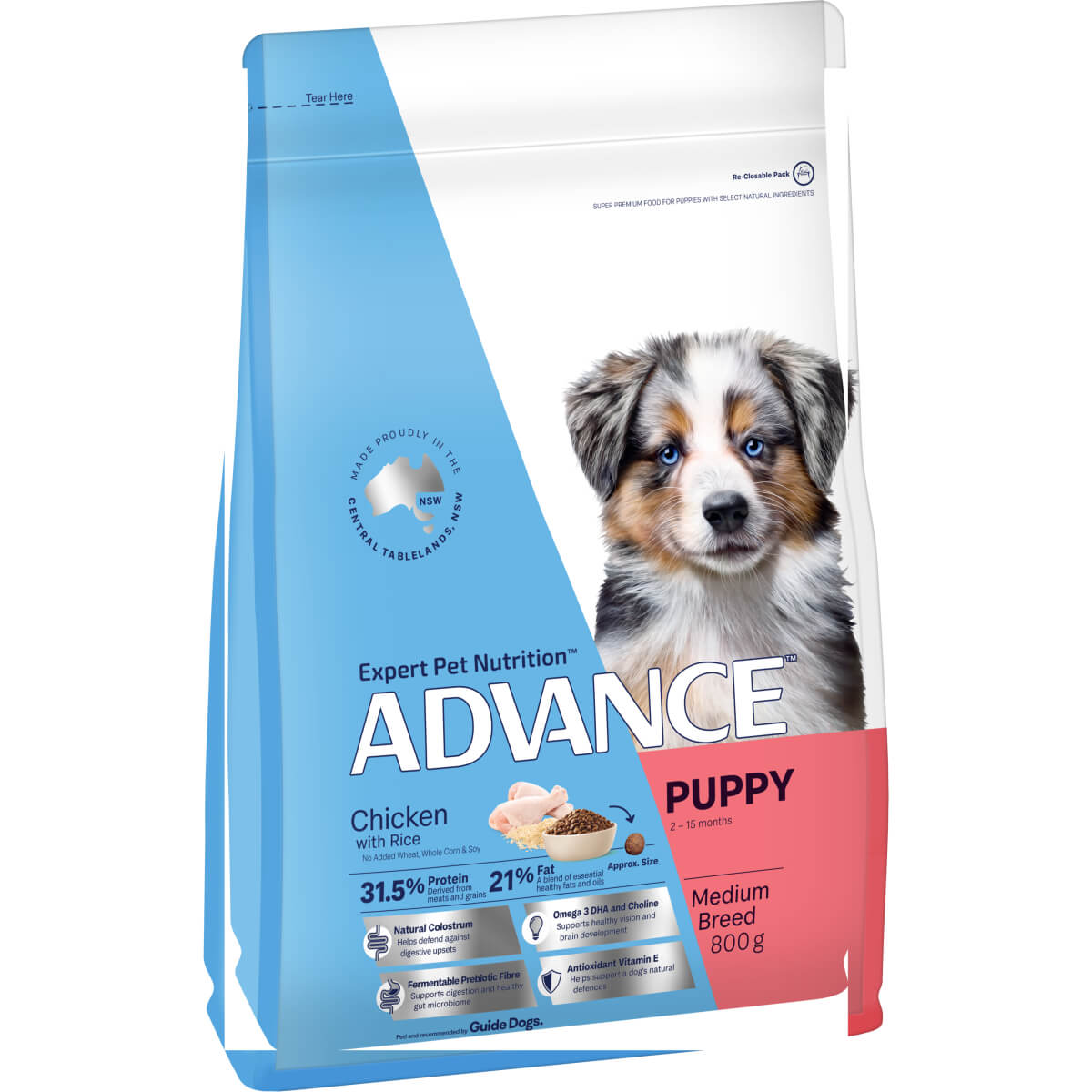 Advance Puppy Chicken Dry Dog Food 3Kg