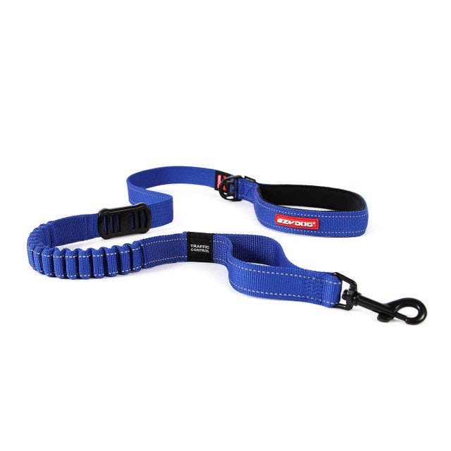 Ezydog Zero Shock Dog Lead Blue Long (120Cm)