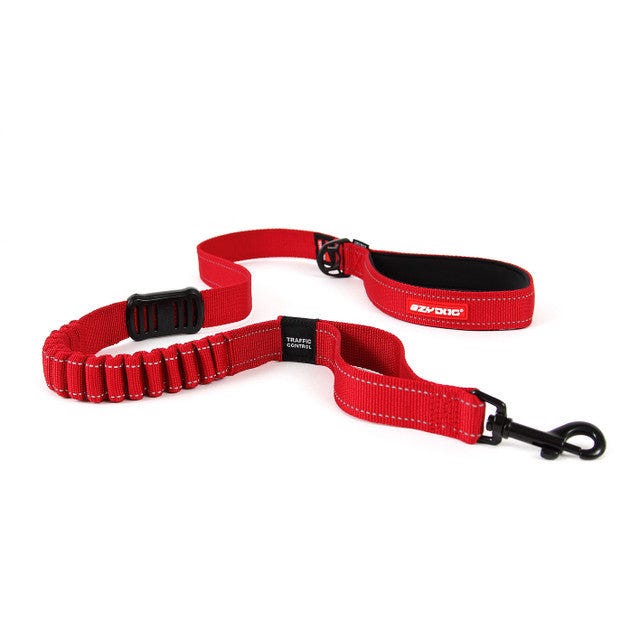 Ezydog Zero Shock Dog Lead Red Long (120Cm)