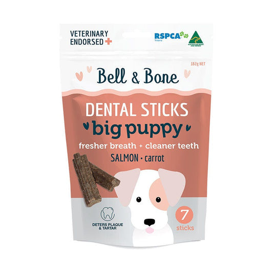 BELL&BONE Big Puppy Dental Chews Salmon 120g