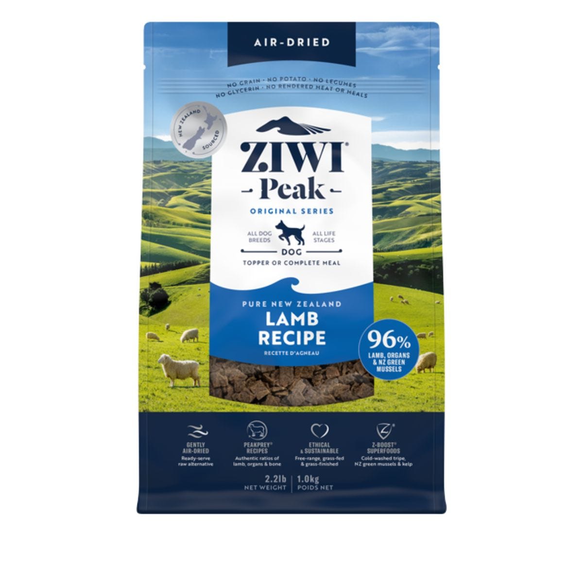 ZiwiPeak Dog Air Dried Lamb 1Kg