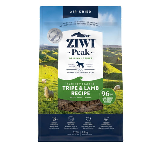 Ziwipeak Air Dried Tripe & Lamb Dry Dog Food 1Kg