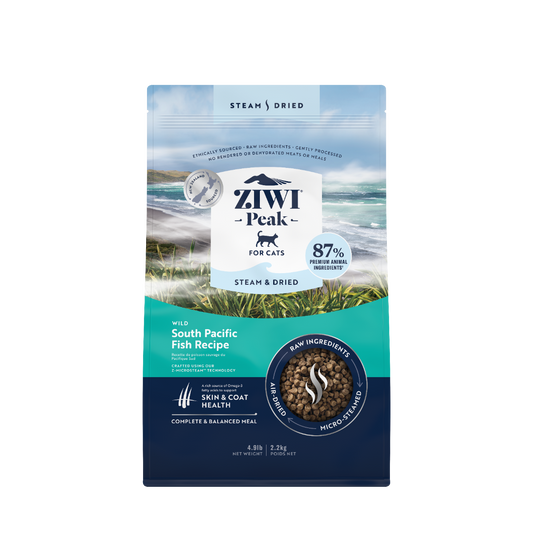 ZiwiPeak Steam & Dried Cat Wild South Pacific Fish 2.2kg