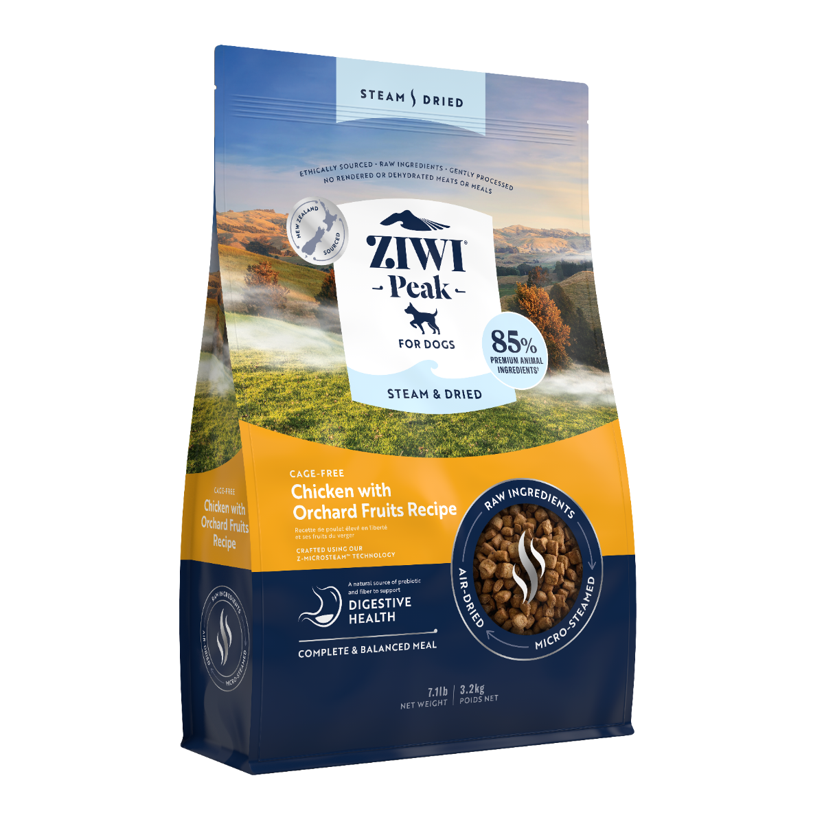 ZiwiPeak Steam & Dried Dog Cage-free Chicken with Orchard Fruits 3.2kg