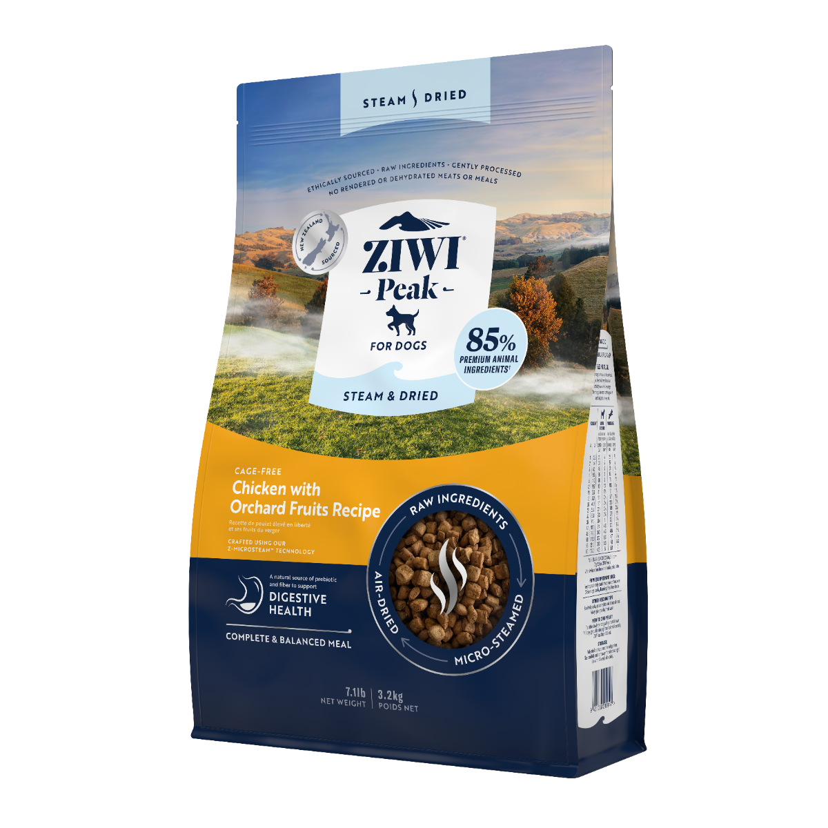 ZiwiPeak Steam & Dried Dog Cage-free Chicken with Orchard Fruits 3.2kg