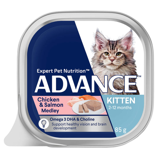 ADV Kitten Chicken & Salmon Medley 85g