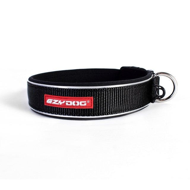 Ezydog Classic Neoprene Dog Collar Black Large (45-51Cm)