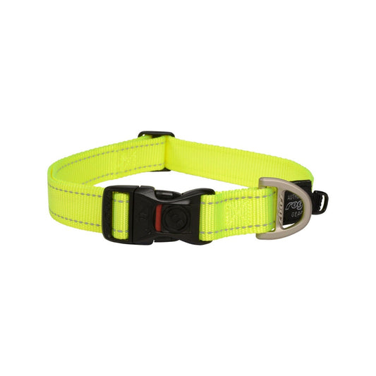 Rogz Classic Collar Dayglow Yellow Lge