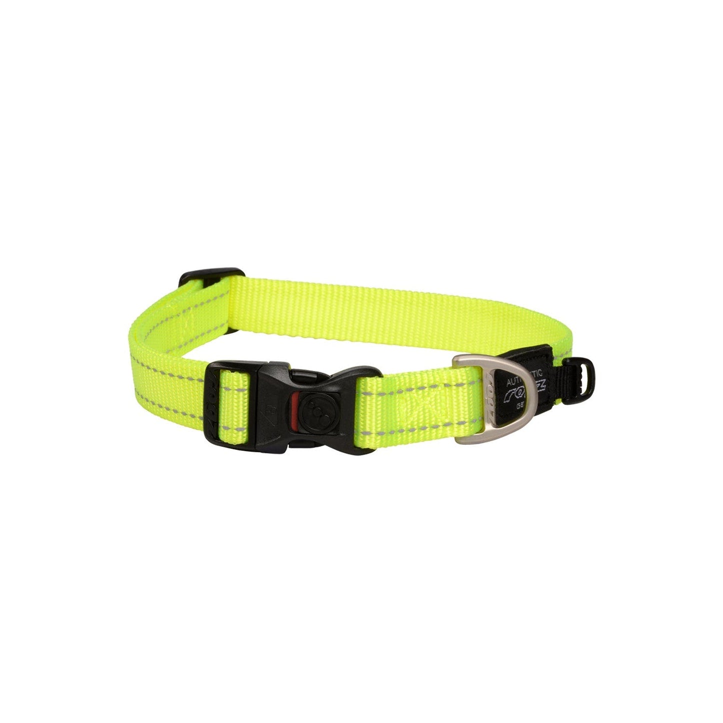 Rogz Classic Collar Dayglow Yellow Lge