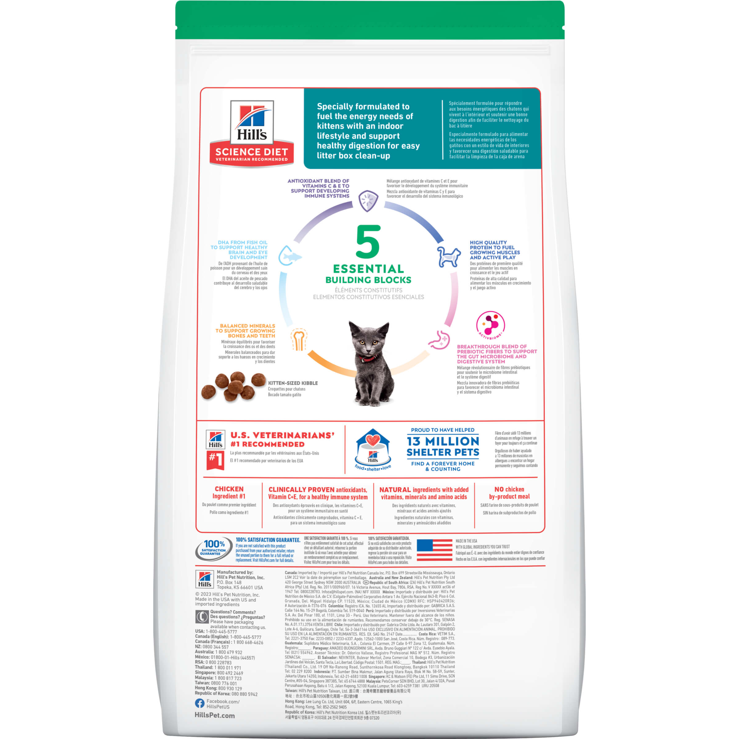 Hill S Science Diet Indoor Kitten Dry Cat Food 3.17Kg Best Friends Pets