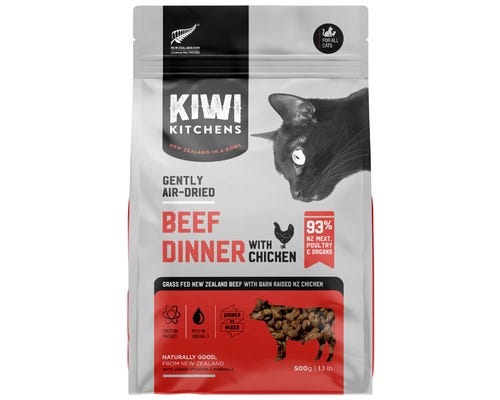 KIWI KITCHENS Cat Air Dried Beef & Chicken 500g