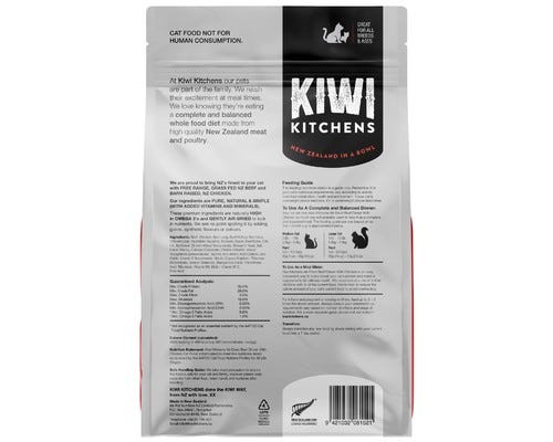 KIWI KITCHENS Cat Air Dried Beef & Chicken 1kg