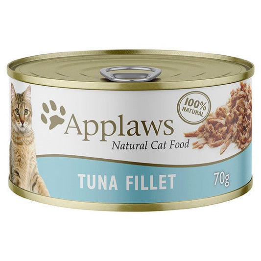 Applaws Natural Tuna Fillet In Broth Wet Cat Food Can 70G